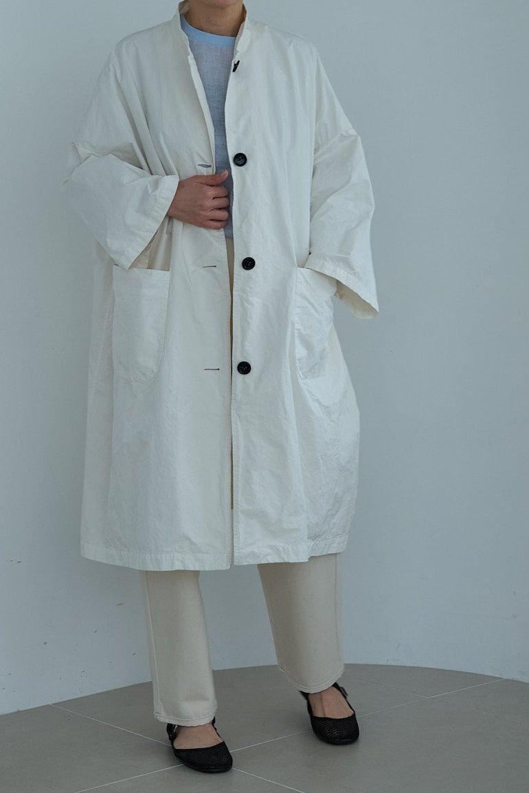 R&D.M.Co- GARMENT DYE OVERSIZED COAT(7986)