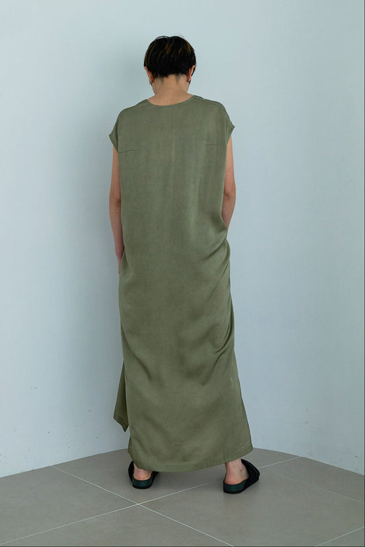 christian wijnants V-NECK DRESS WITH DETACHABLE BELT