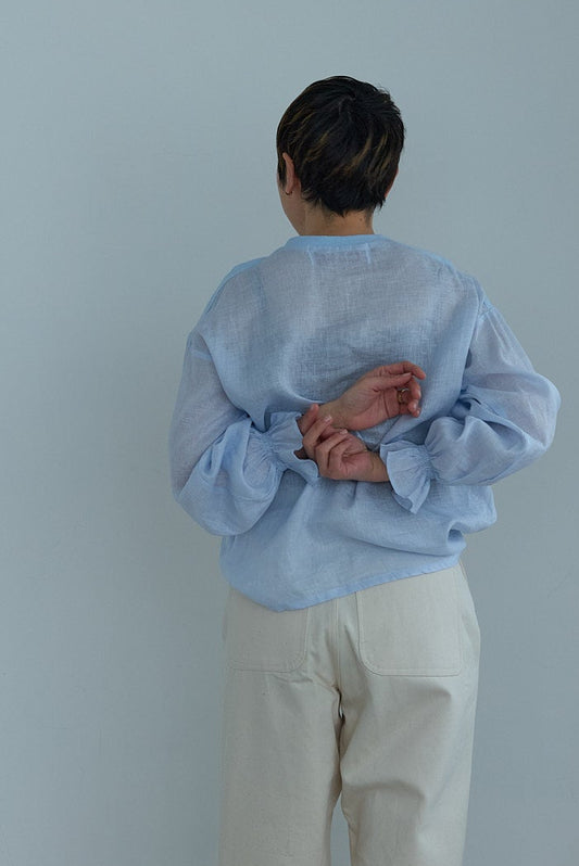 dahl'ia linen frill shirt(DBL-220L)