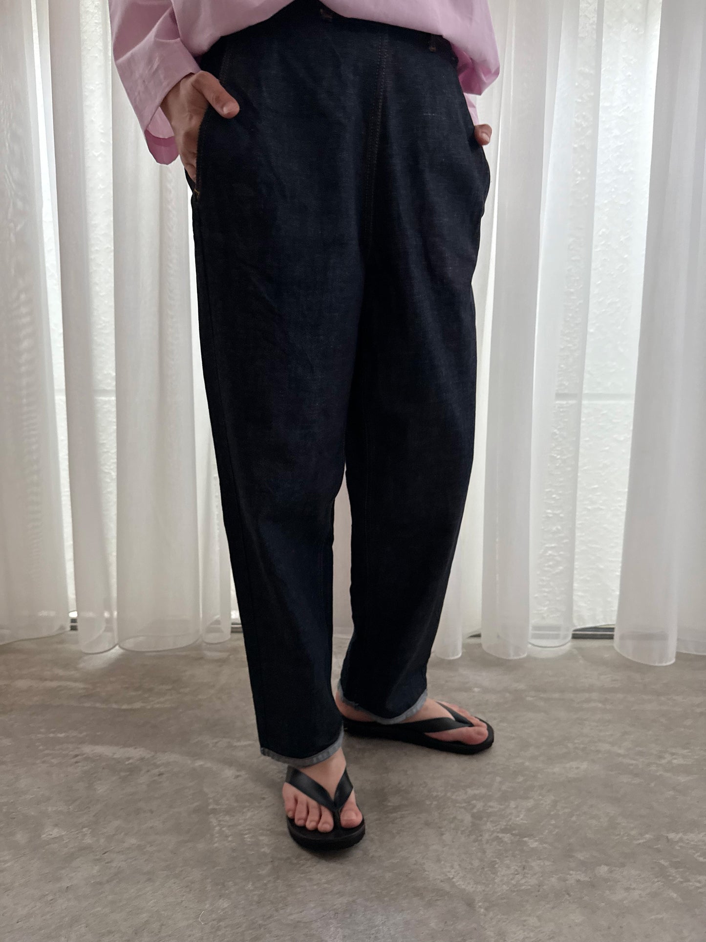dahl'ia lunch pants denim(DPT-53D)