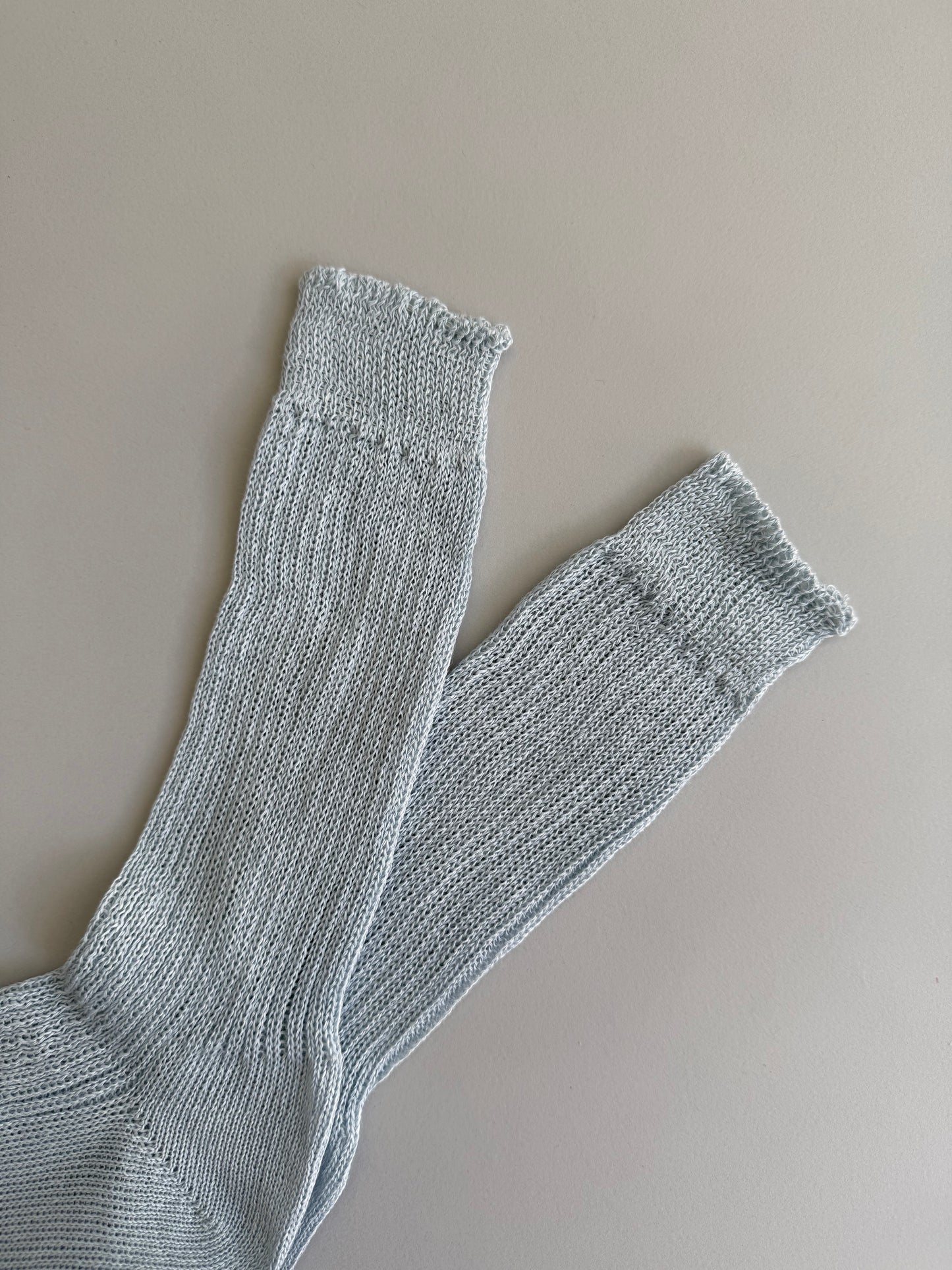 R&D.M.Co- LINEN RIB STITCH SOCKS(6726)