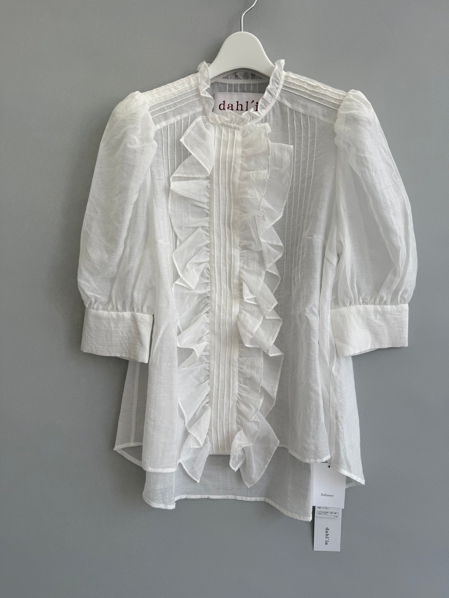 dahl'ia organ ruffles blouse(dpl-338hog)