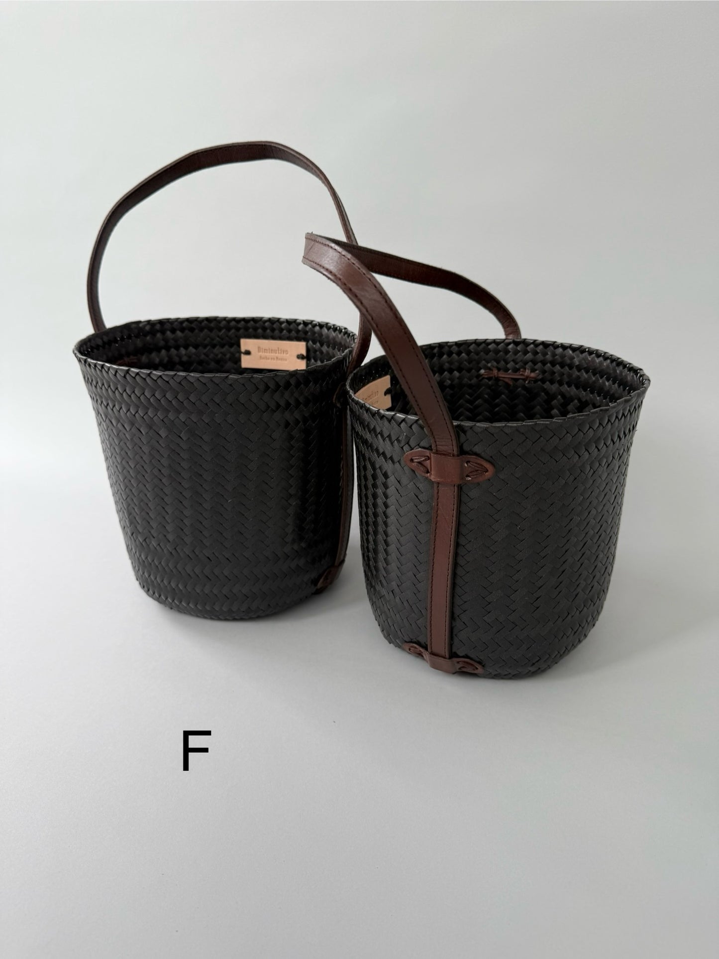 Diminutivo Special order bag (plastic palma x Leather basket "Tenate")