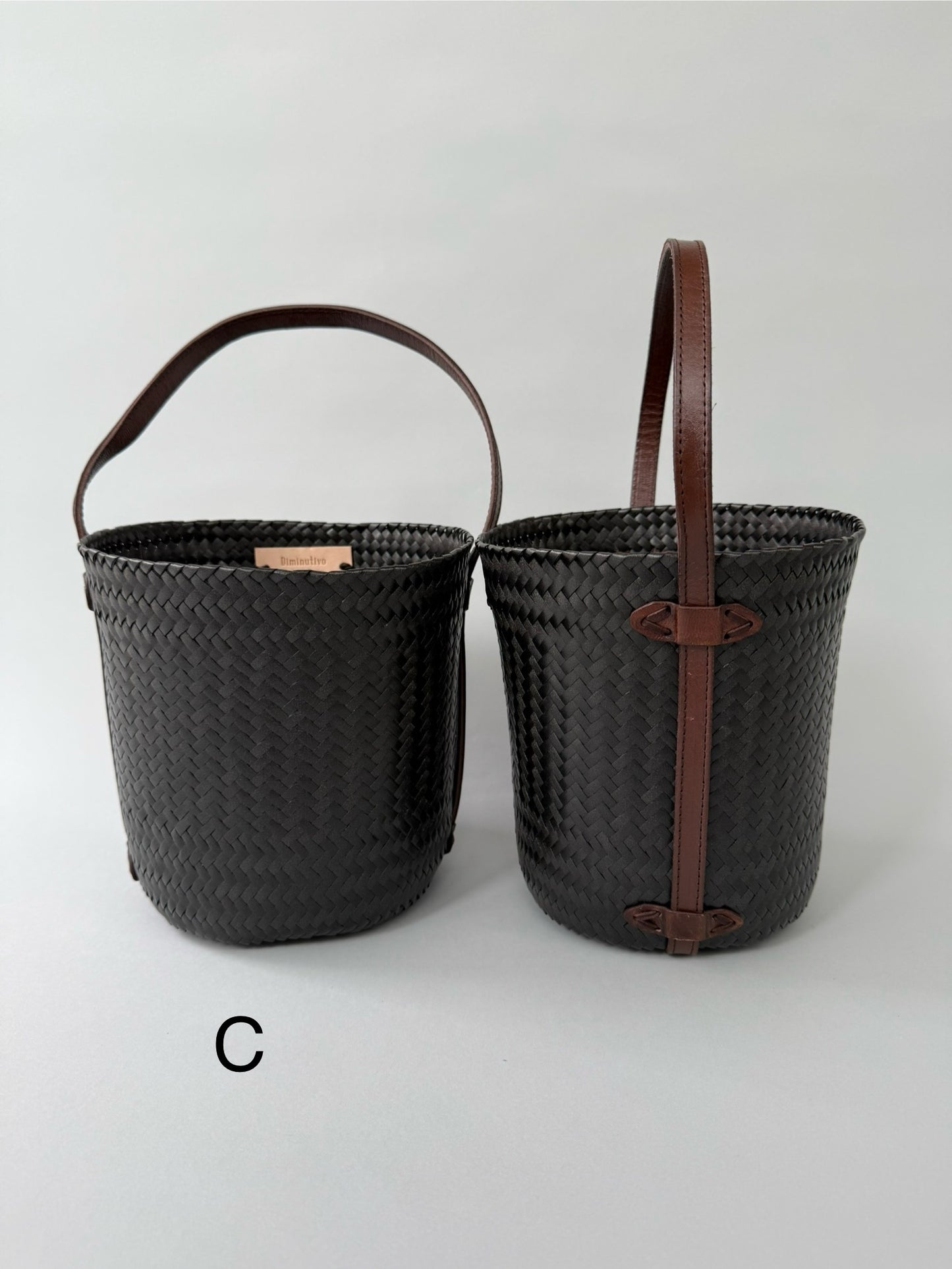 Diminutivo Special order bag (plastic palma x Leather basket "Tenate")