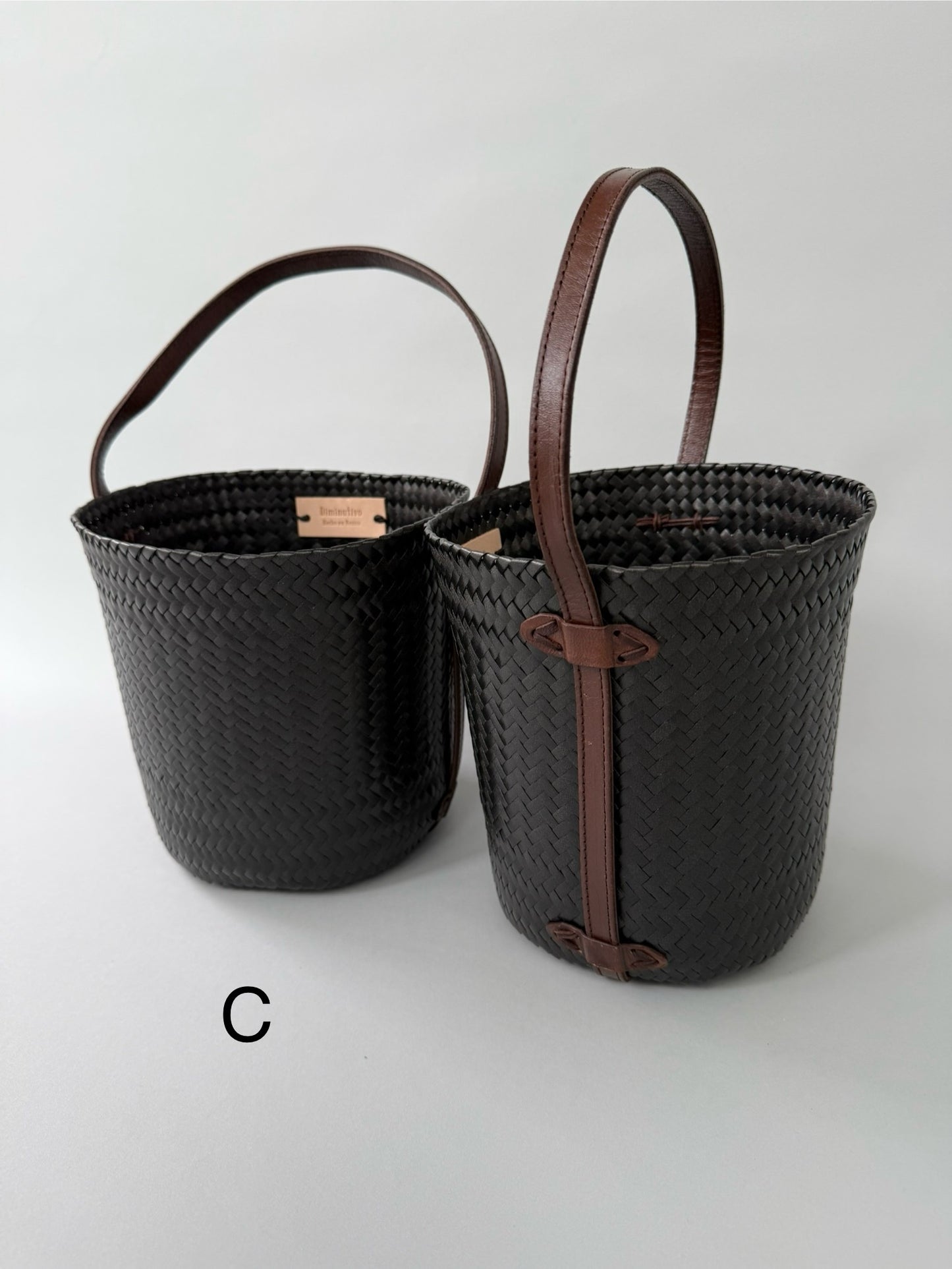 Diminutivo Special order bag (plastic palma x Leather basket "Tenate")