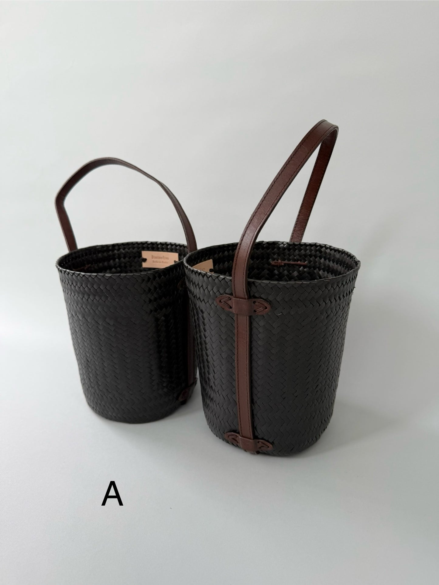 Diminutivo Special order bag (plastic palma x Leather basket "Tenate")