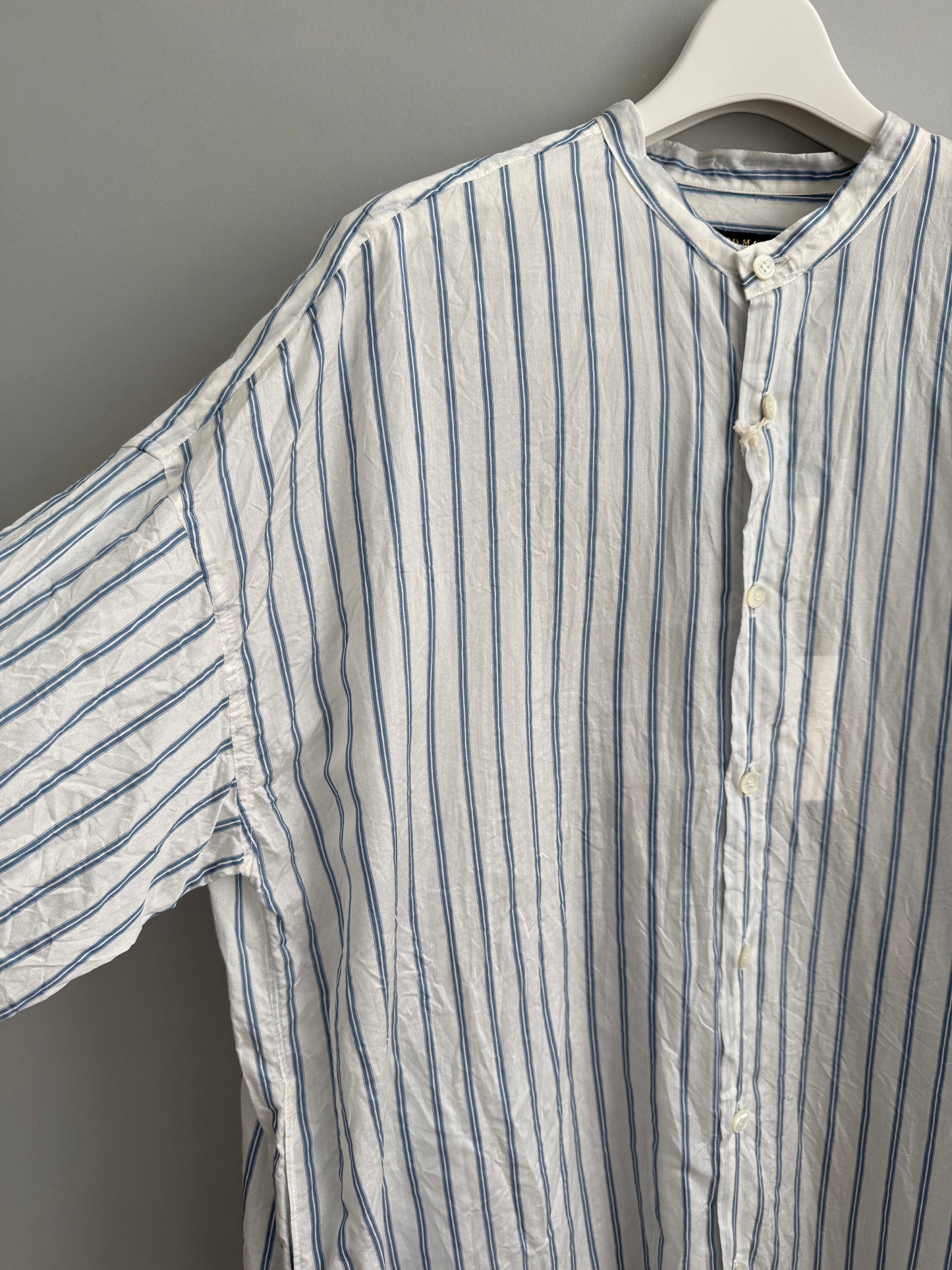 R&D.M.Co- STAND COLLAR SHIRT(7566)