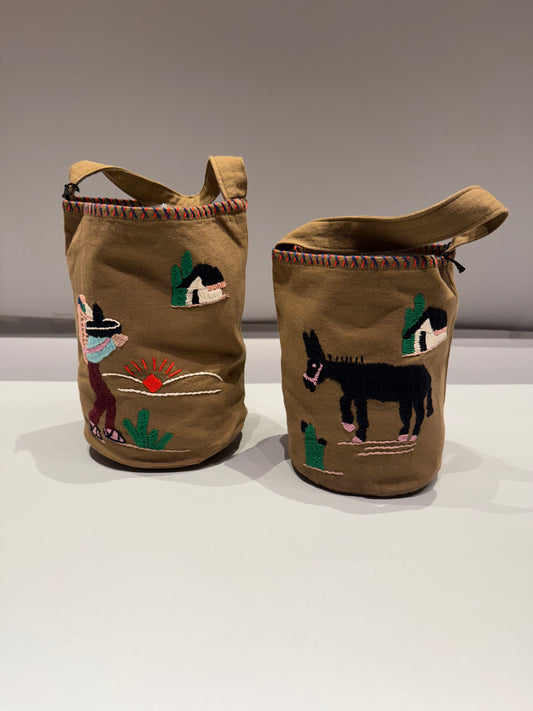 dahl'ia embroidery bag(DBA-52)M size