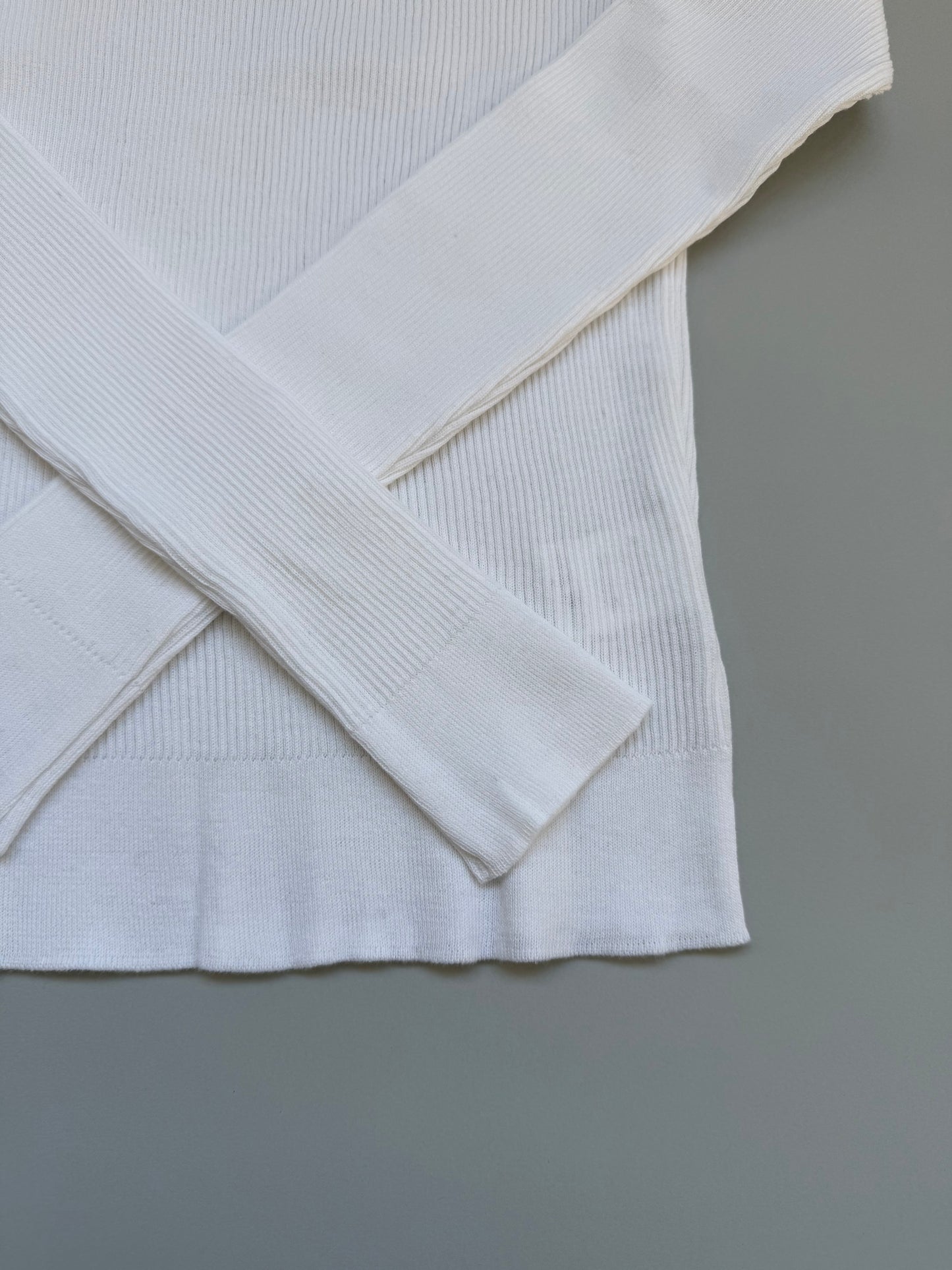 R&D.M.Co- RIB KNIT&SEW CREW NECK SHIRT(7788)