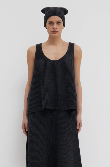 christian wijnants OVERSIZED RIB TANK TOP（WRW8588KUIZA）