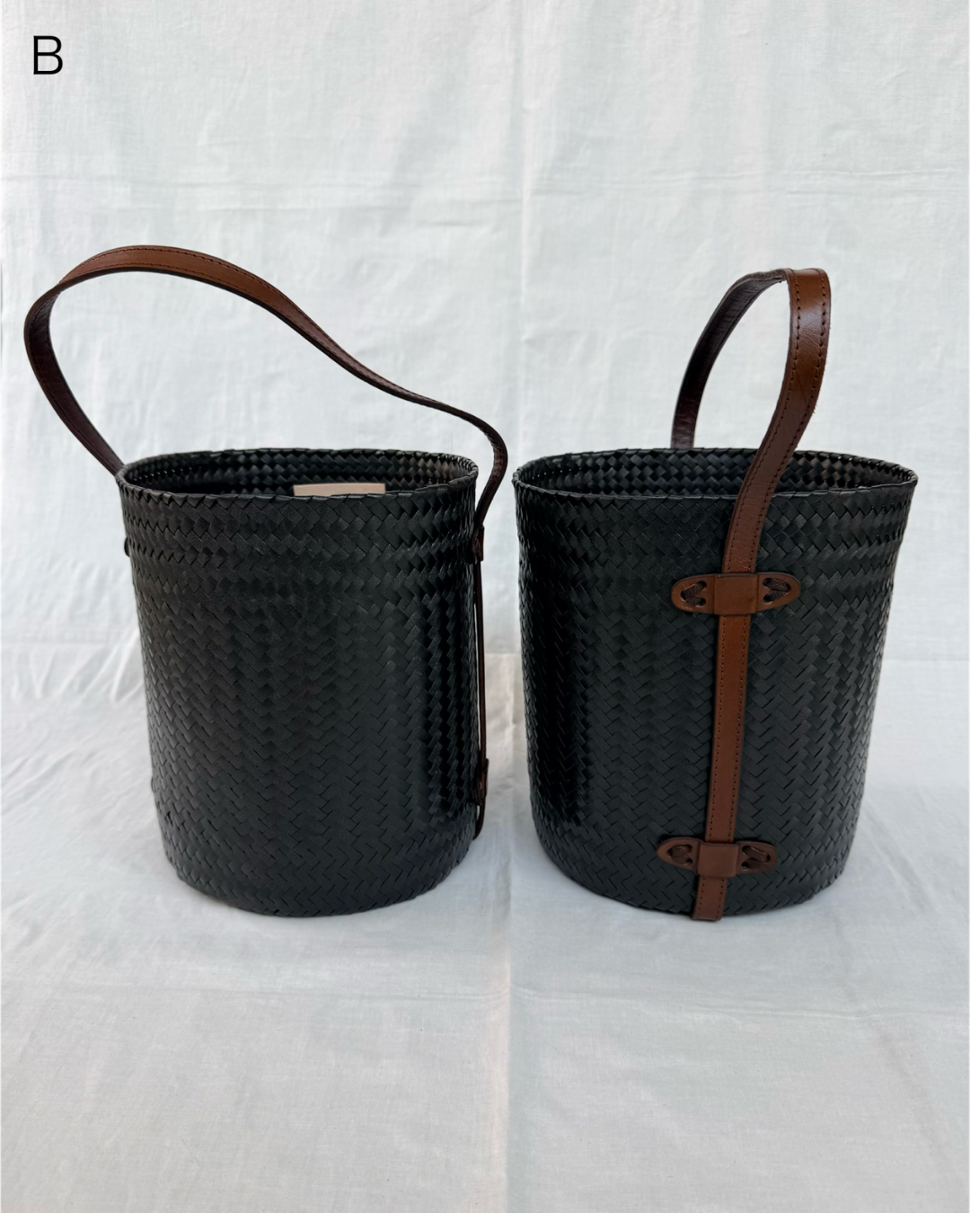 【Special order】Diminutivo Special order bag （plastic palma  x Leather basket "Tenate"）