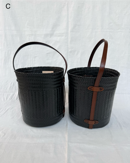 【Special order】Diminutivo Special order bag （plastic palma  x Leather basket "Tenate"）