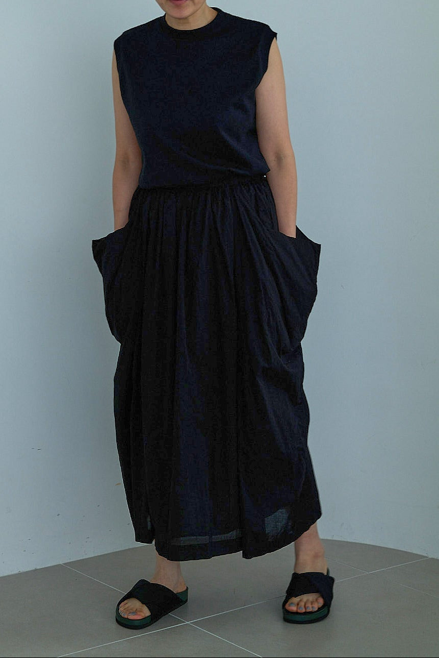 R&D.M.Co- G.D LAWN WRINKLE POCKET SKIRT（7523）