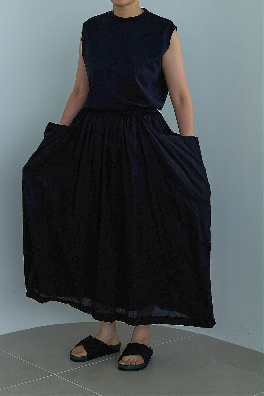 R&D.M.Co- G.D LAWN WRINKLE POCKET SKIRT（7523）