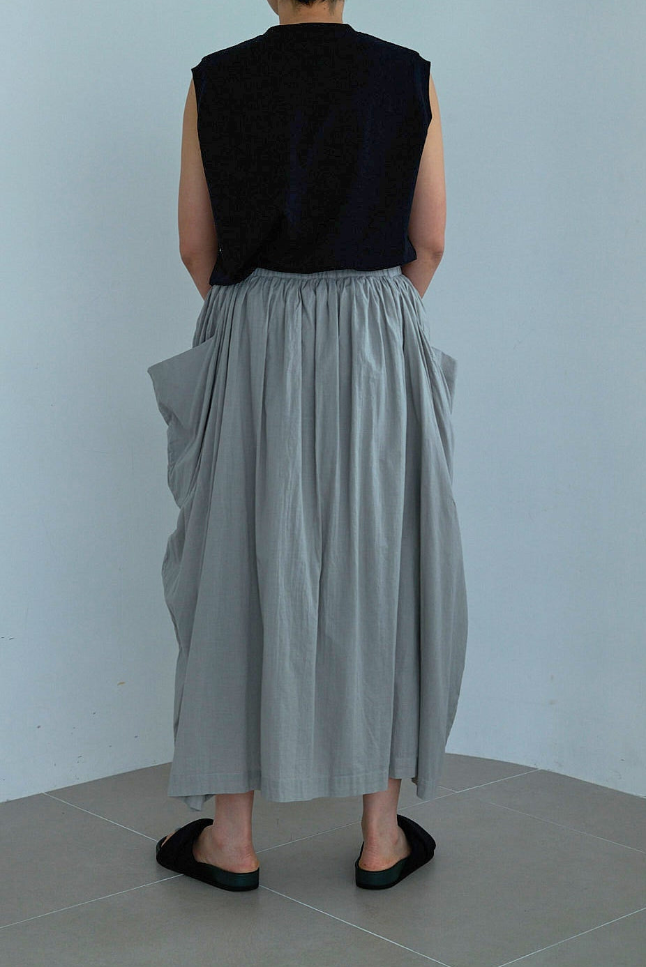 R&D.M.Co- G.D LAWN WRINKLE POCKET SKIRT（7523）