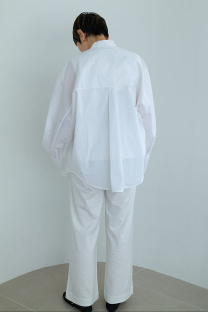 christian wijnants LOOSE FIT SHIRT WITH BALLOON SLEEVES & DRAWSTRING