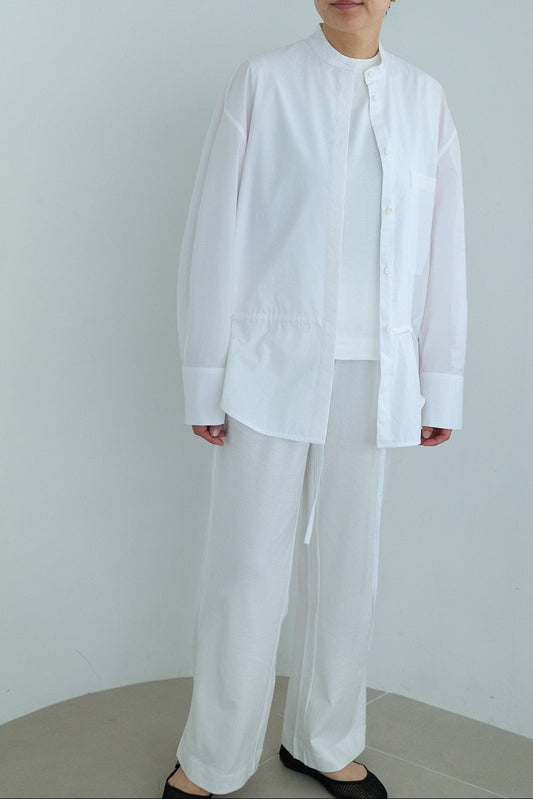christian wijnants LOOSE FIT SHIRT WITH BALLOON SLEEVES & DRAWSTRING