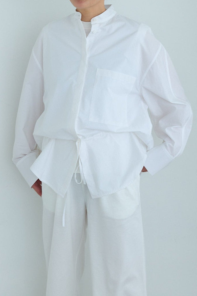 christian wijnants LOOSE FIT SHIRT WITH BALLOON SLEEVES & DRAWSTRING
