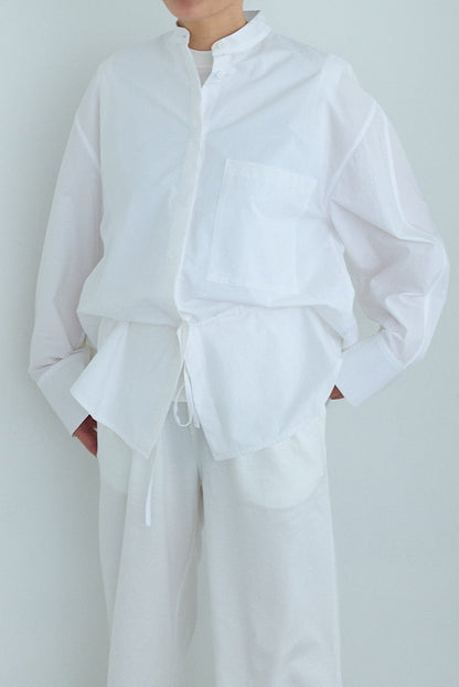 christian wijnants LOOSE FIT SHIRT WITH BALLOON SLEEVES & DRAWSTRING