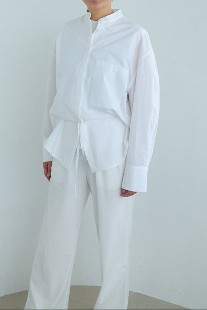 christian wijnants LOOSE FIT SHIRT WITH BALLOON SLEEVES & DRAWSTRING