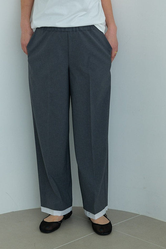 【Special order】dahl'ia polyester pants :Gray