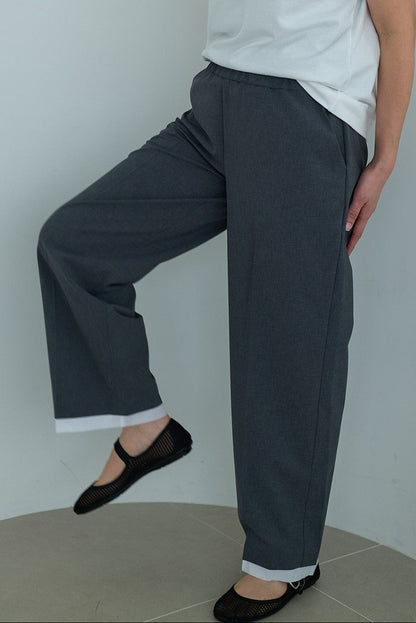 【Special order】dahl'ia polyester pants :Gray