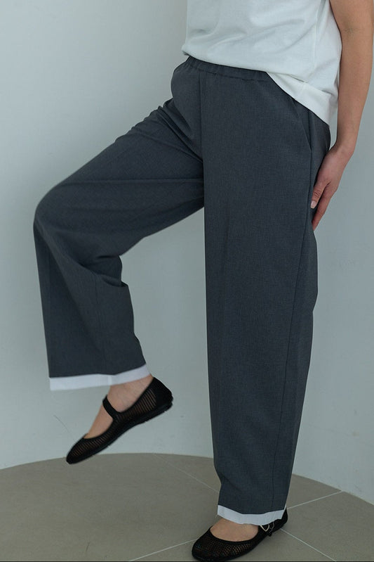【Special order】dahl'ia polyester pants :Gray