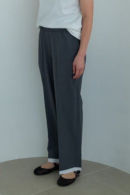 【Special order】dahl'ia polyester pants :Gray