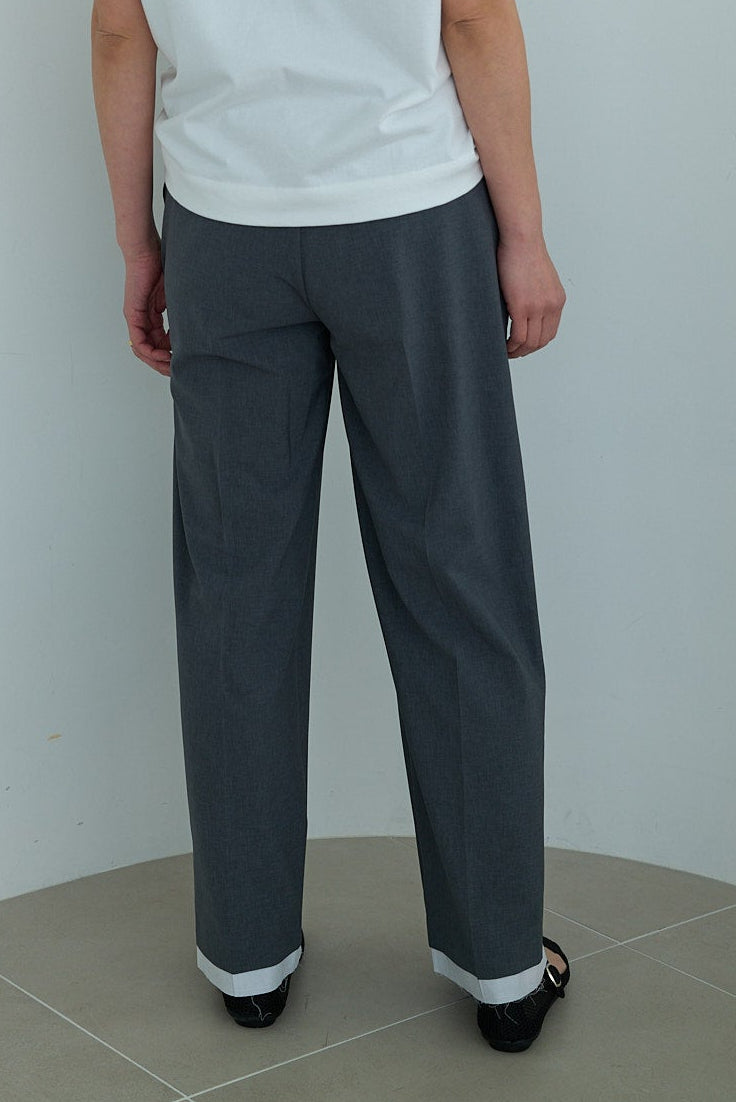 【Special order】dahl'ia polyester pants :Gray