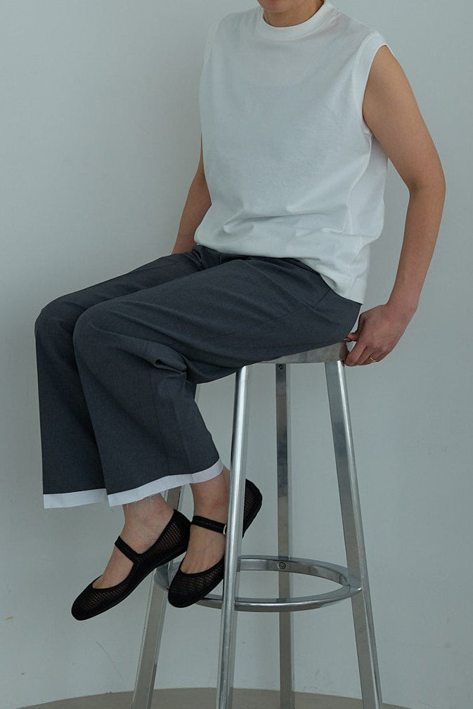 【Special order】dahl'ia polyester pants :Gray
