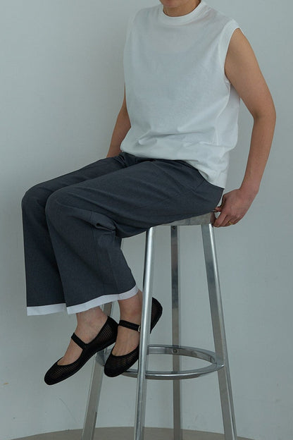 【Special order】dahl'ia polyester pants :Gray