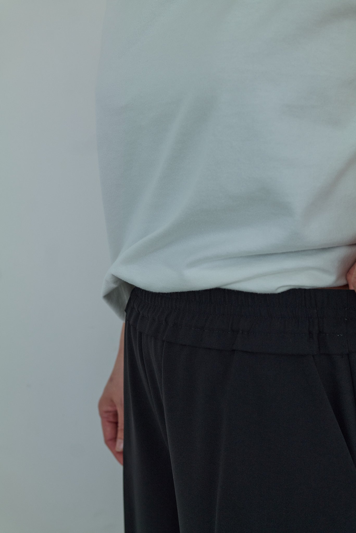 【Special order】dahl'ia polyester pants :Black