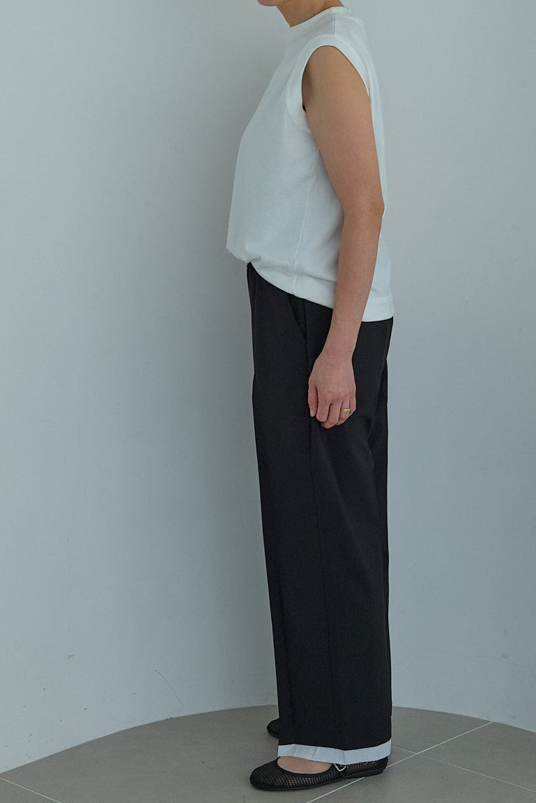【Special order】dahl'ia polyester pants :Black