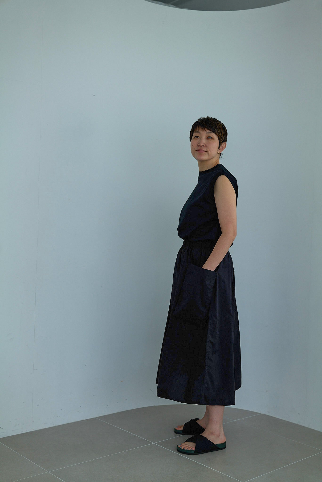 R&D.M.Co- G.D LAWN WRINKLE POCKET SKIRT（7523）