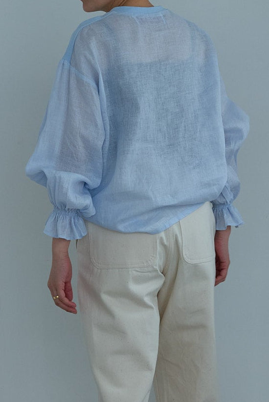 dahl'ia  linen frill shirt（DBL-220L）