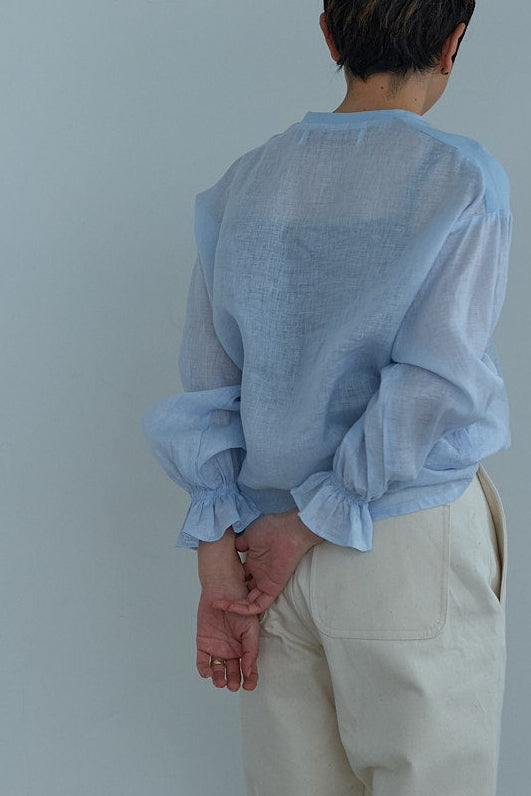 dahl'ia  linen frill shirt（DBL-220L）