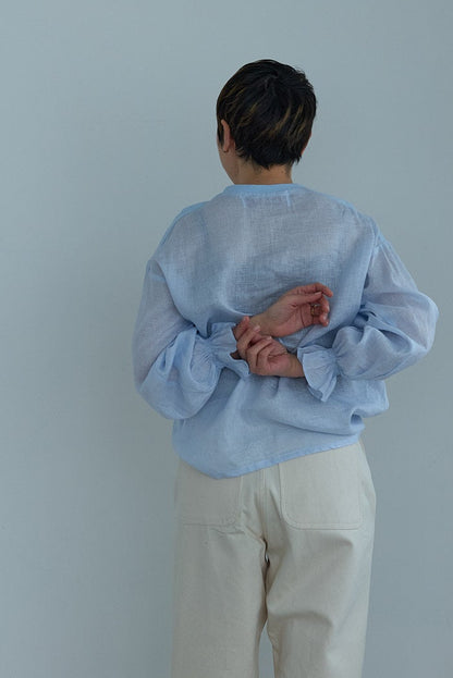 dahl'ia  linen frill shirt（DBL-220L）