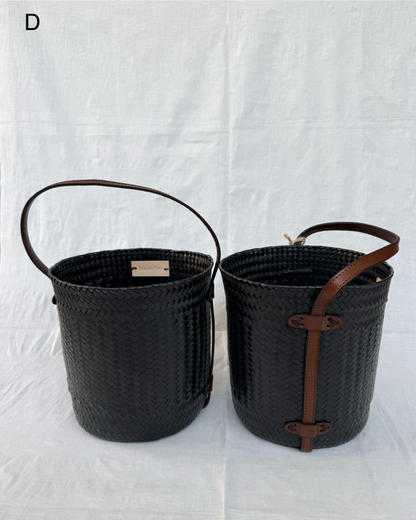 【Special order】Diminutivo Special order bag （plastic palma  x Leather basket "Tenate"）