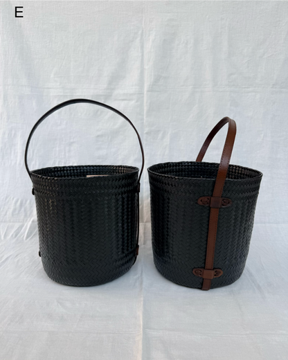 【Special order】Diminutivo Special order bag （plastic palma  x Leather basket "Tenate"）