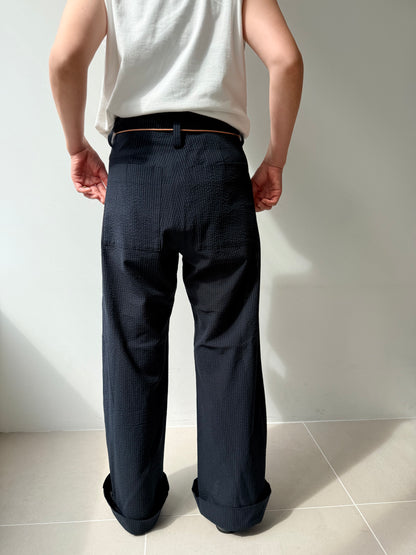 seya. NAM OU RIVER TRIP PANTS (STRIPED LAO NAVY)