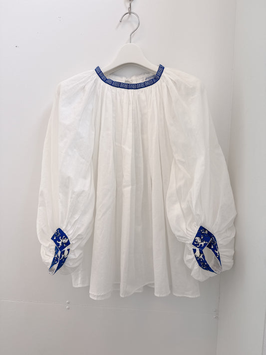 R&D.M.Co- RAIMON PATTERN GATHER SMOCK（7449）