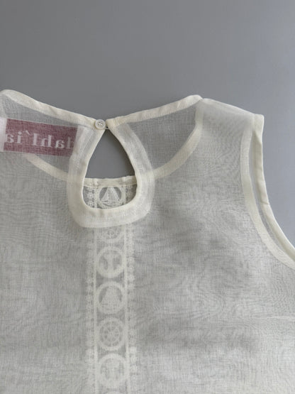 dahl'ia marine lace no-sleeve blouse（dpl-353hsa）