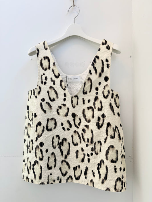 christian wijnants V-NECK TOP WITH SIDE PANELS