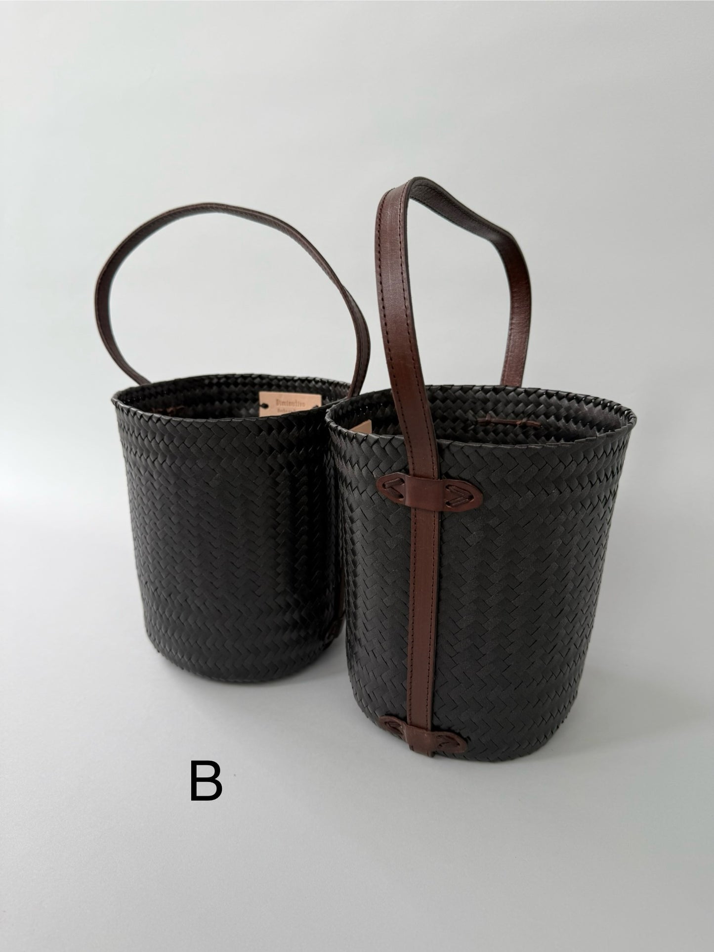 Diminutivo Special order bag （plastic palma  x Leather basket "Tenate"）