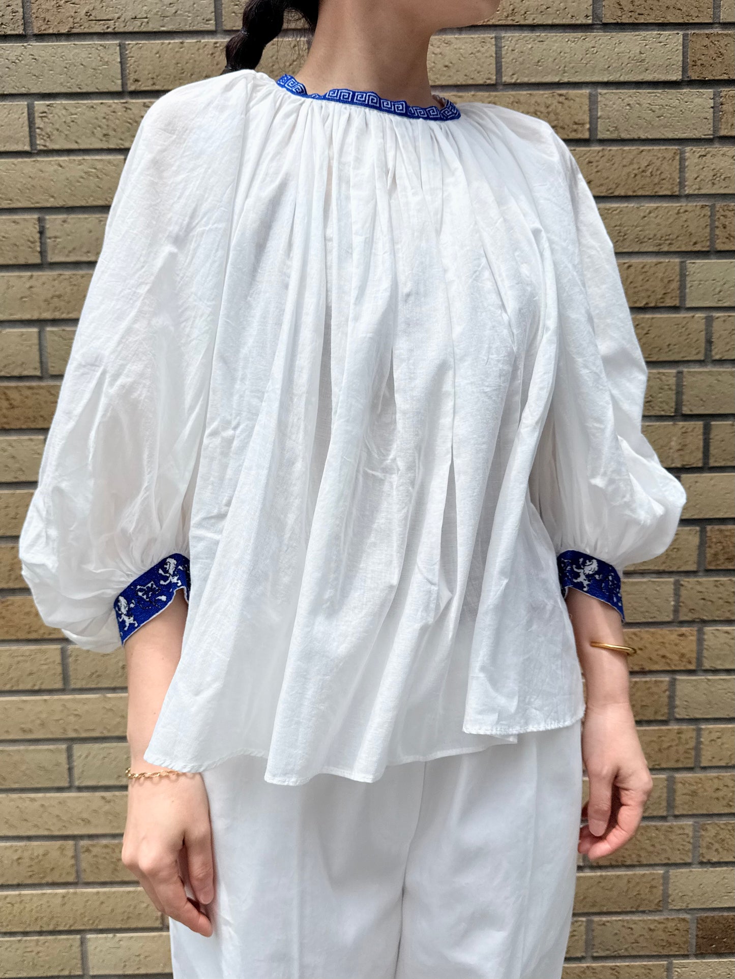 R&D.M.Co- RAIMON PATTERN GATHER SMOCK（7449）