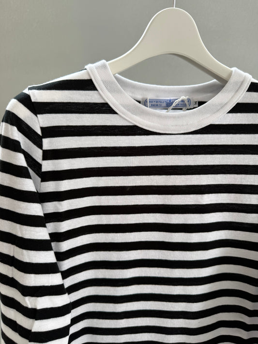 R&D.M.Co- GAUZE BORDER L/T SHIRT（7356）