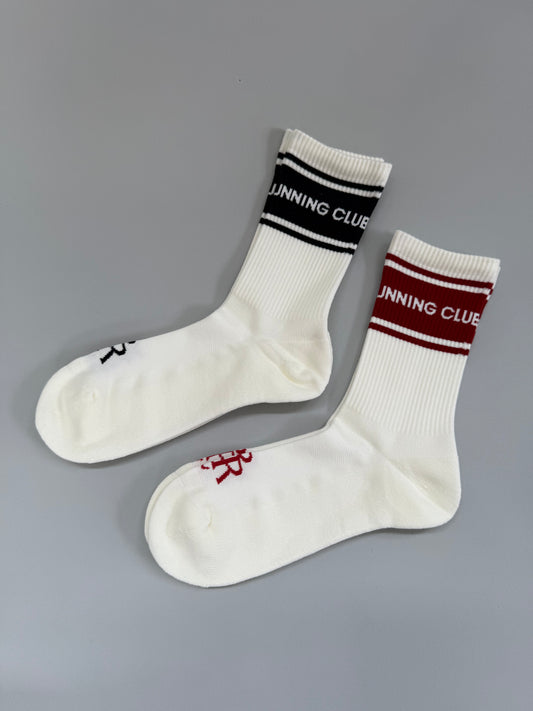 PROGRESS RUNNING CLUB Wide Line Running Socks（TC9）for unisex