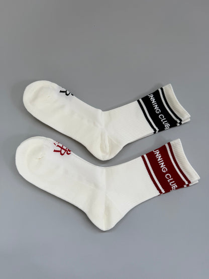 PROGRESS RUNNING CLUB Wide Line Running Socks（TC9）for unisex