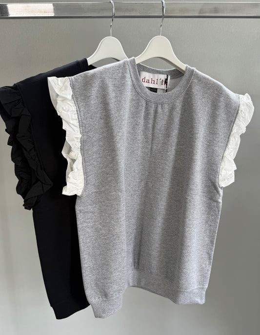 dahl'ia  frill sweat vest （HD-130）