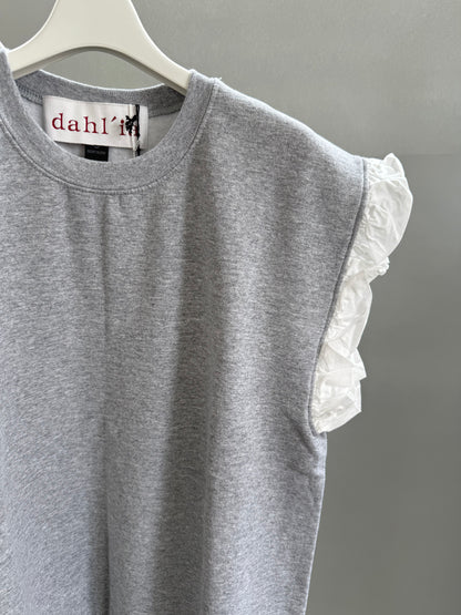 dahl'ia  frill sweat vest （HD-130）